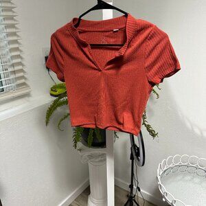 PacSun Red Trendy Crop Top